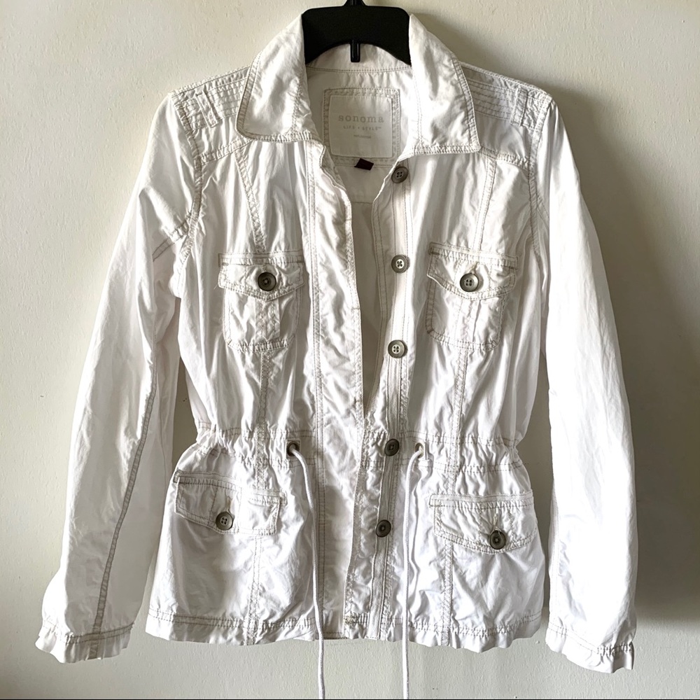 white utility jacket